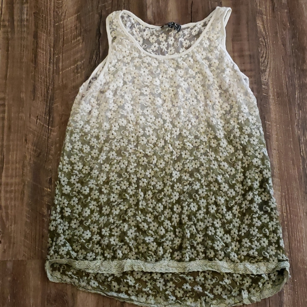 Sheer high low tank
